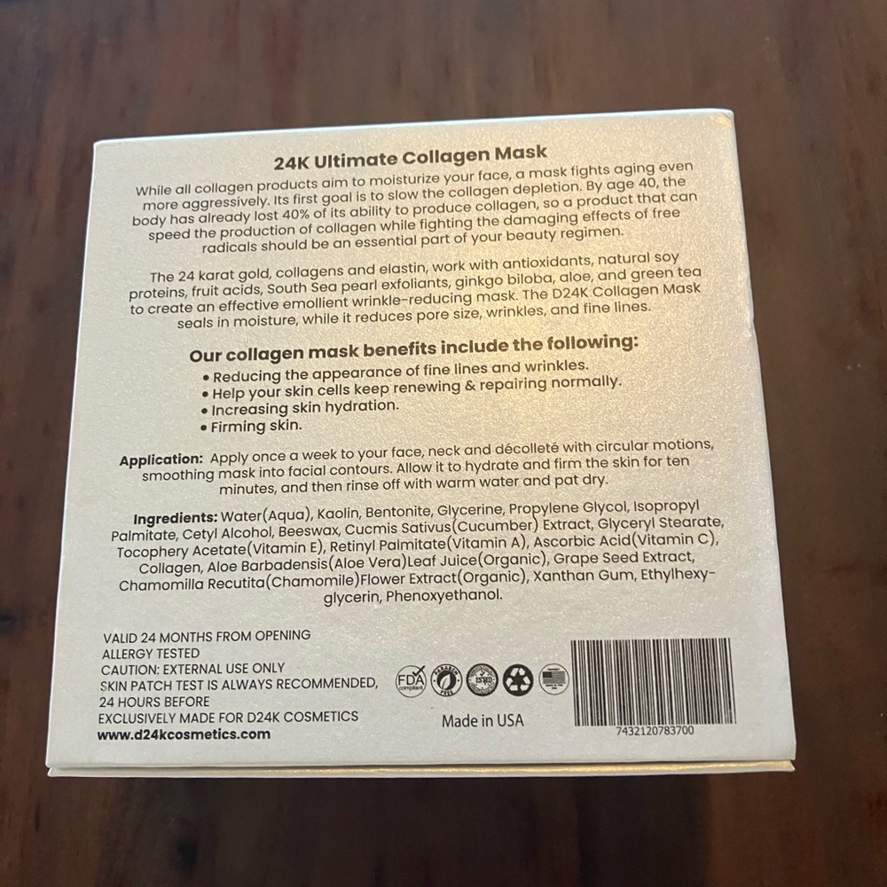Ultimate Collagen Mask - Gold and Green - Picture 4 of 4
